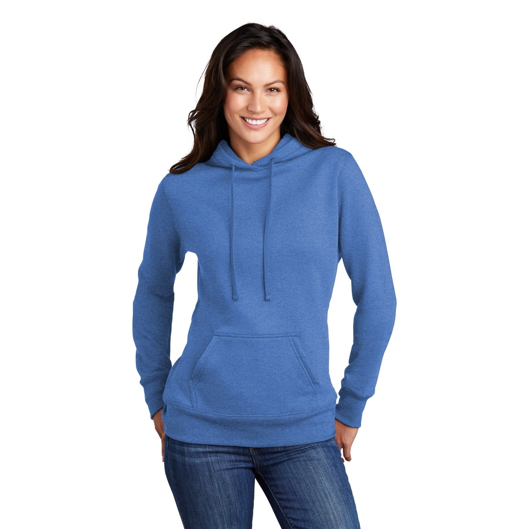 Port & Company-Port & Company ® Women's Core Fleece Pullover Hooded Sweatshirt LPC78H-MedTech-5